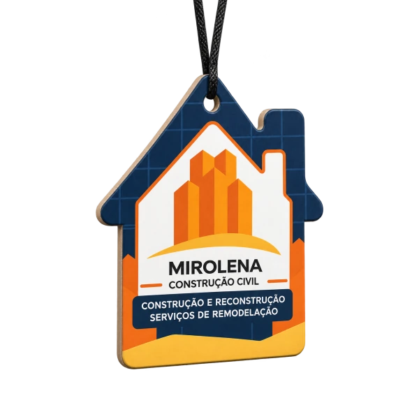 Ambientador personalizado em forma de casa em apresentação 3D da KaoriX